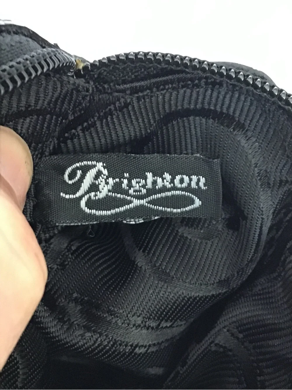 Brighton Black Leather Heart Accent Coin Pouch